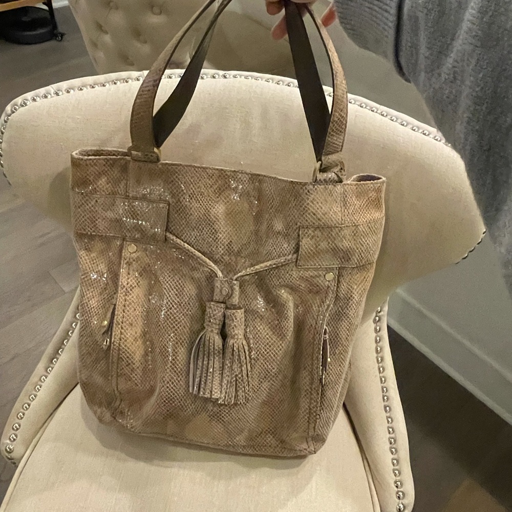 Cole Haan- Y2K gold tote bag